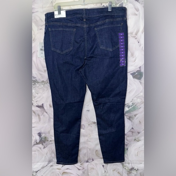 NYDJ Skinny Jeans Dark Wash Blue  Lift Tuck Technology High Rise Size 16 NEW!! - Picture 4 of 8